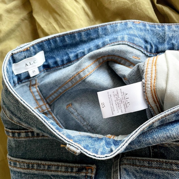 ALC Abbott II High Rise Wide Straight Leg Jeans Size 25 - Picture 4 of 8